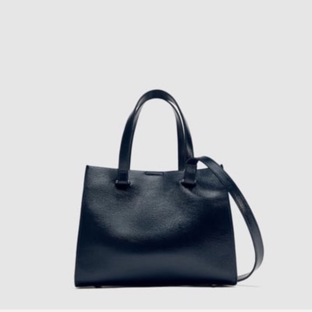 NWT • Zara • City Bag with Side Buttons